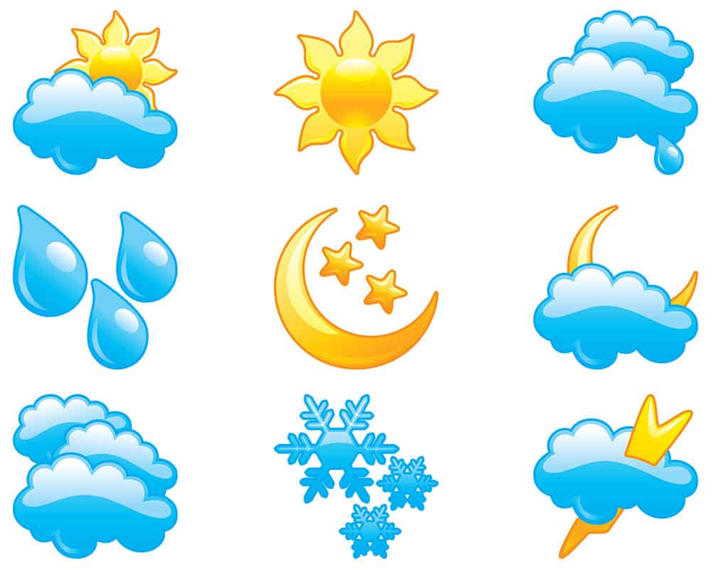 Different weather icons