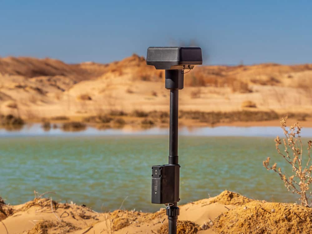 A Real-Time Kinematic unit in an active sand mining operation