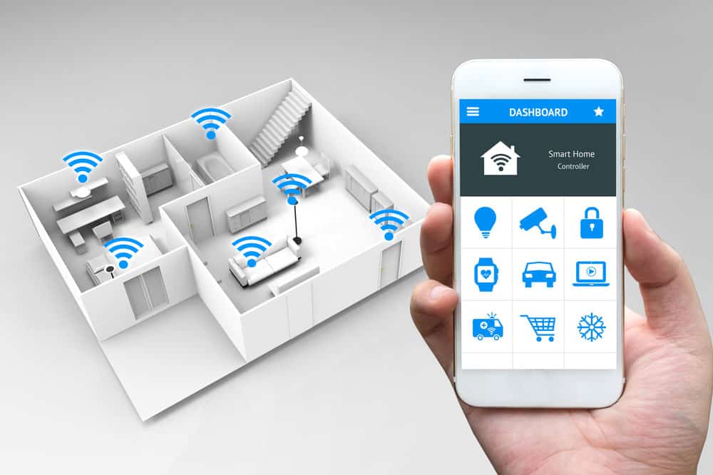 Even wireless network distribution in a home for IoT