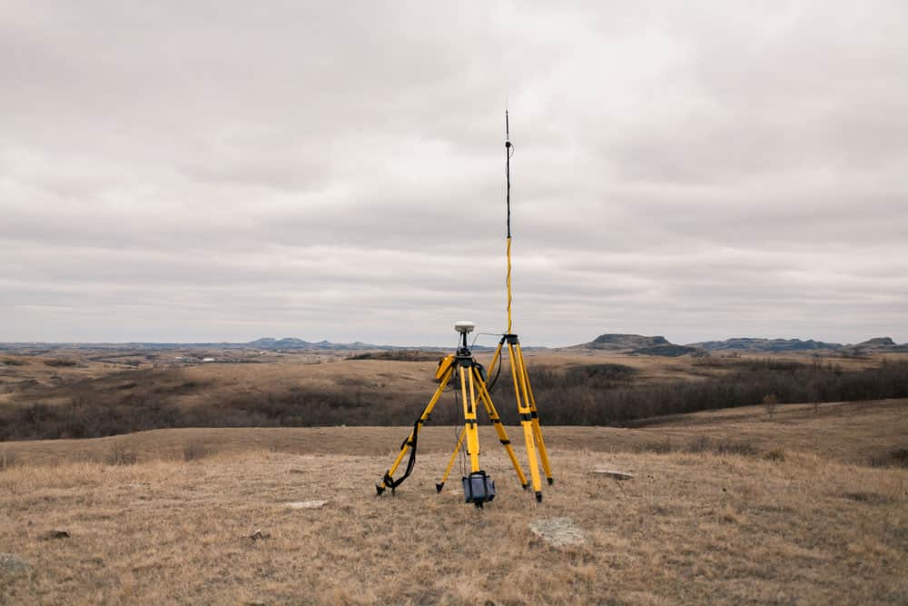 RTK survey equipment for construction tasks