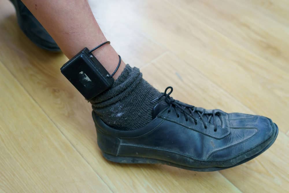 Ankle monitor Bracelet.