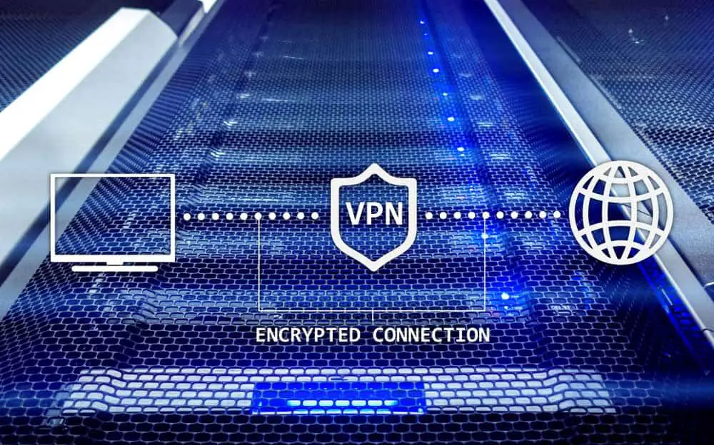 Data encryption using a VPN 