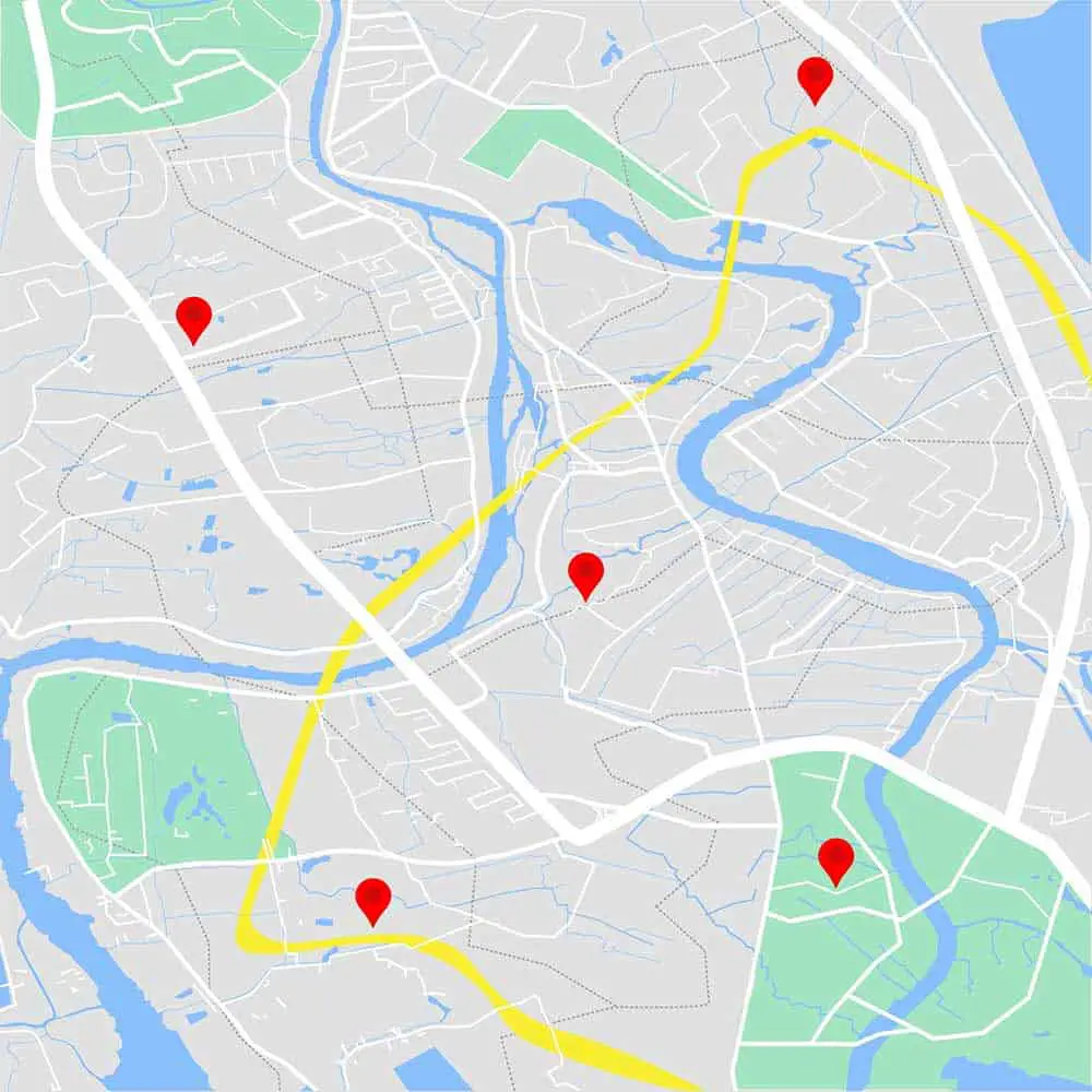 Google Maps city vector