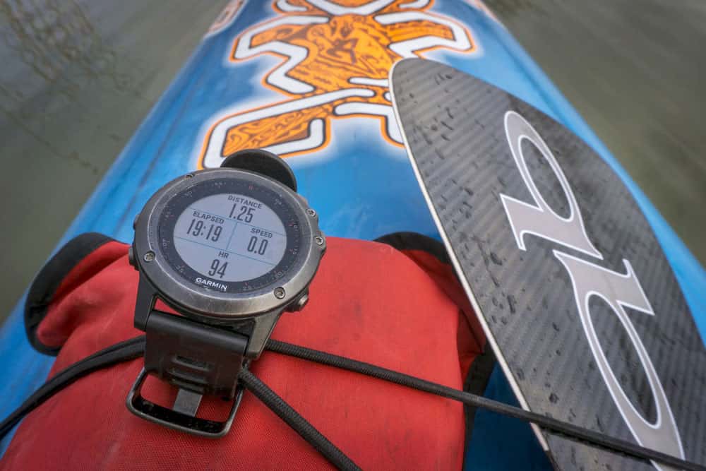 A Garmin GPS watch