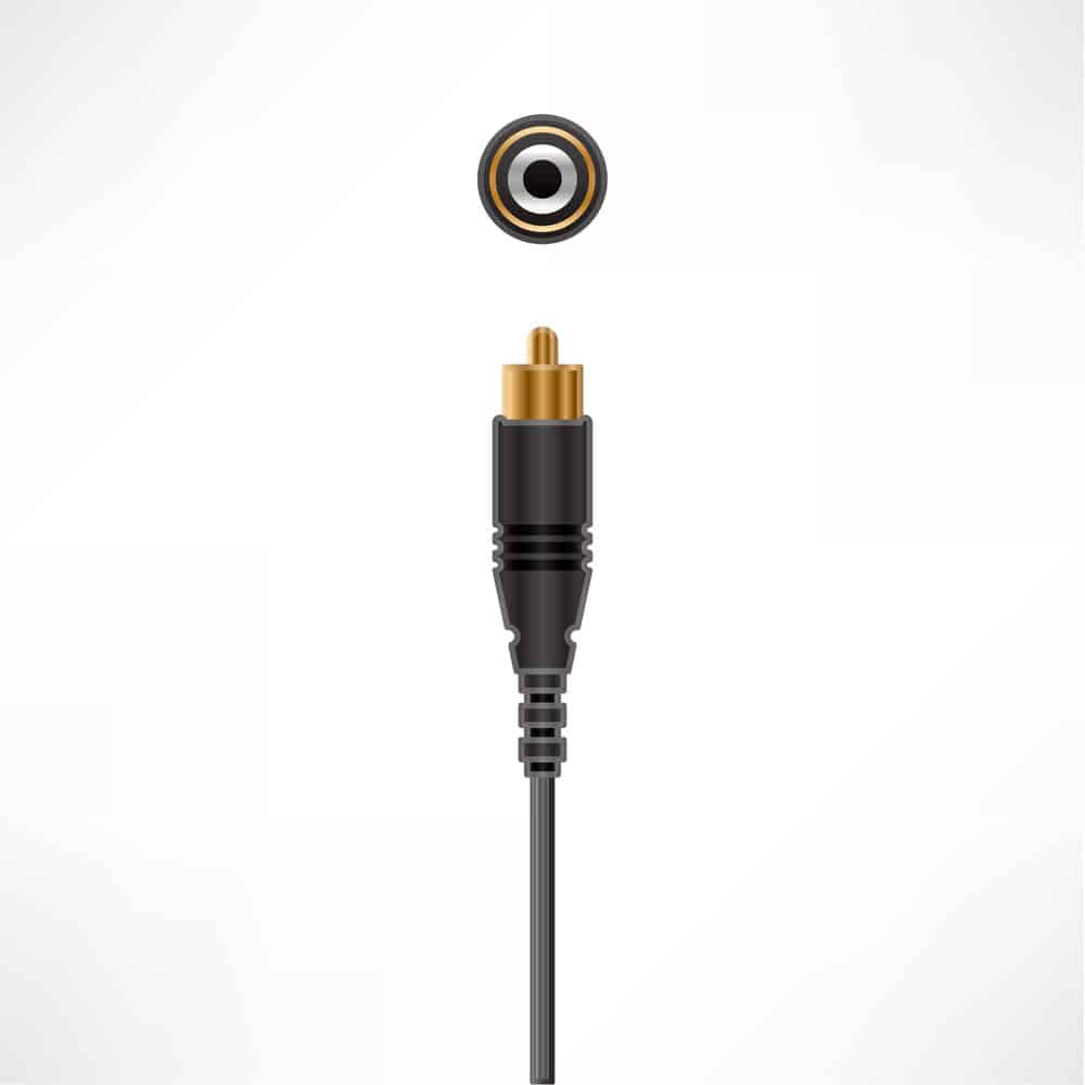 RCA Cable Color Code:  Coaxial AV Cable