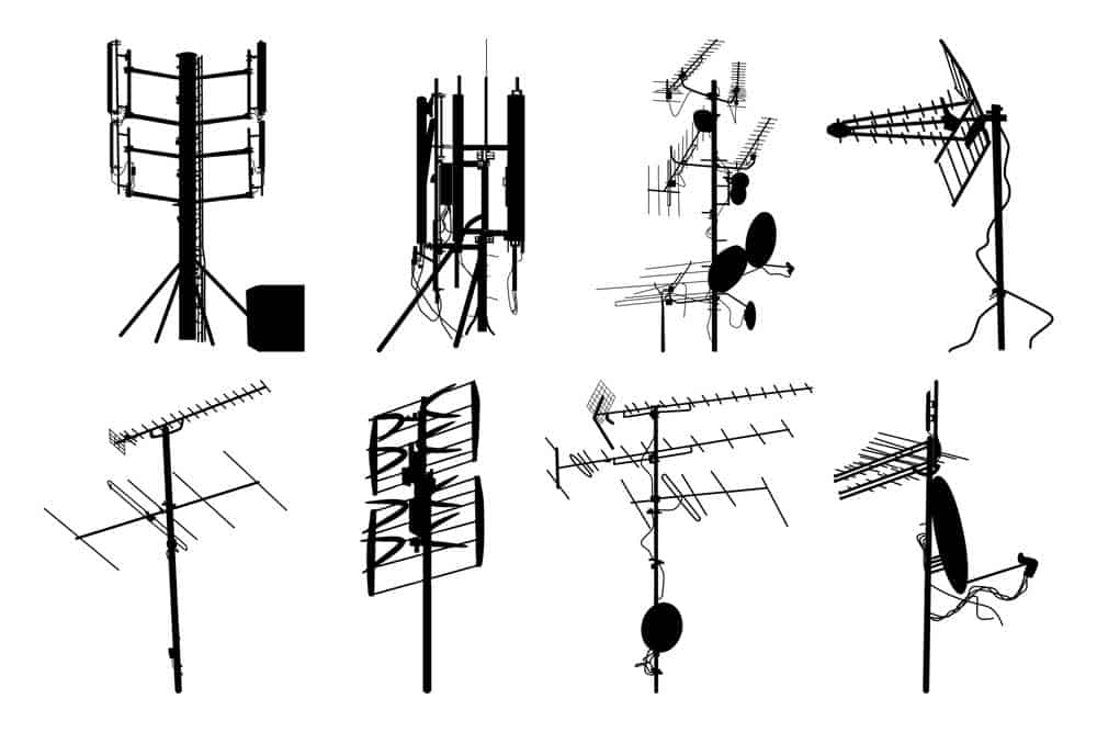 Television antenna icons