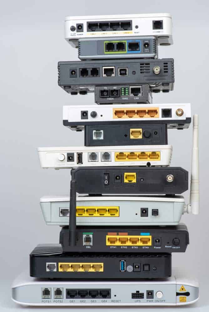 Old networking devices (routers and modems)