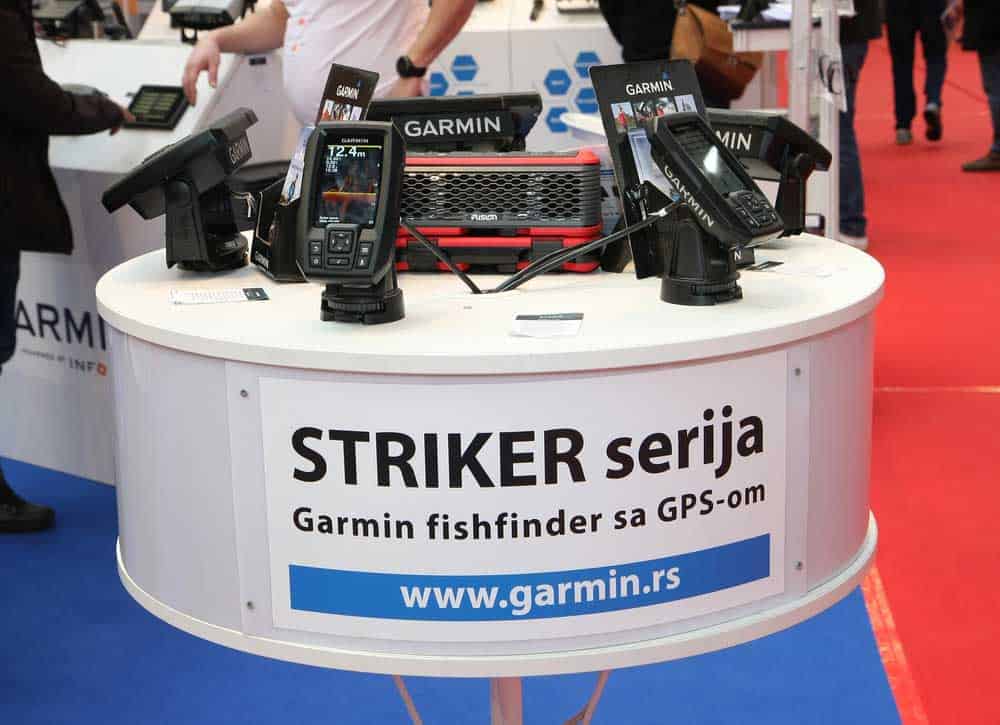 A Garmin Striker GPS