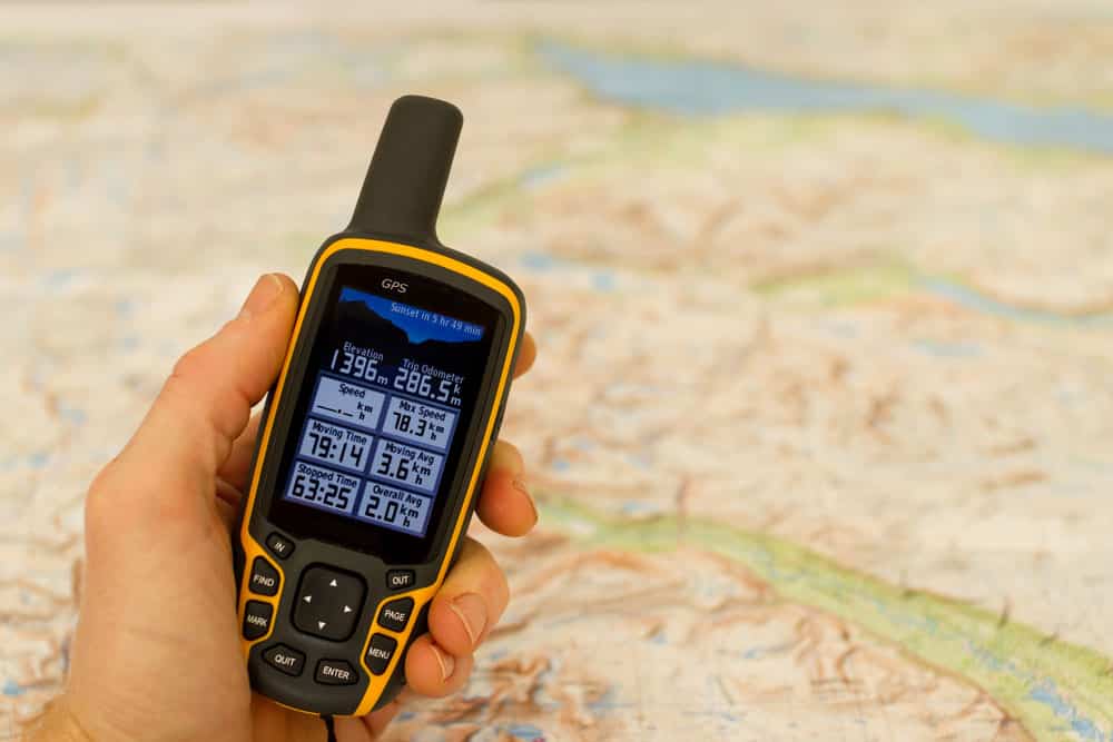 Hand-held outdoor GPS with a compact design