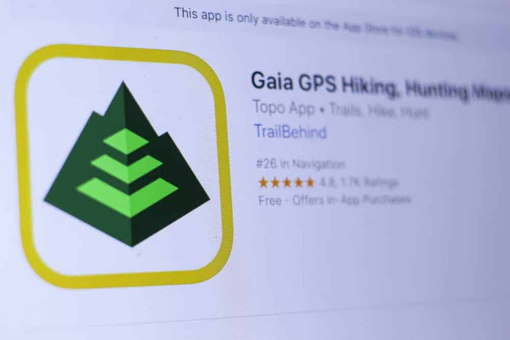 Photo of Gaia GPS app