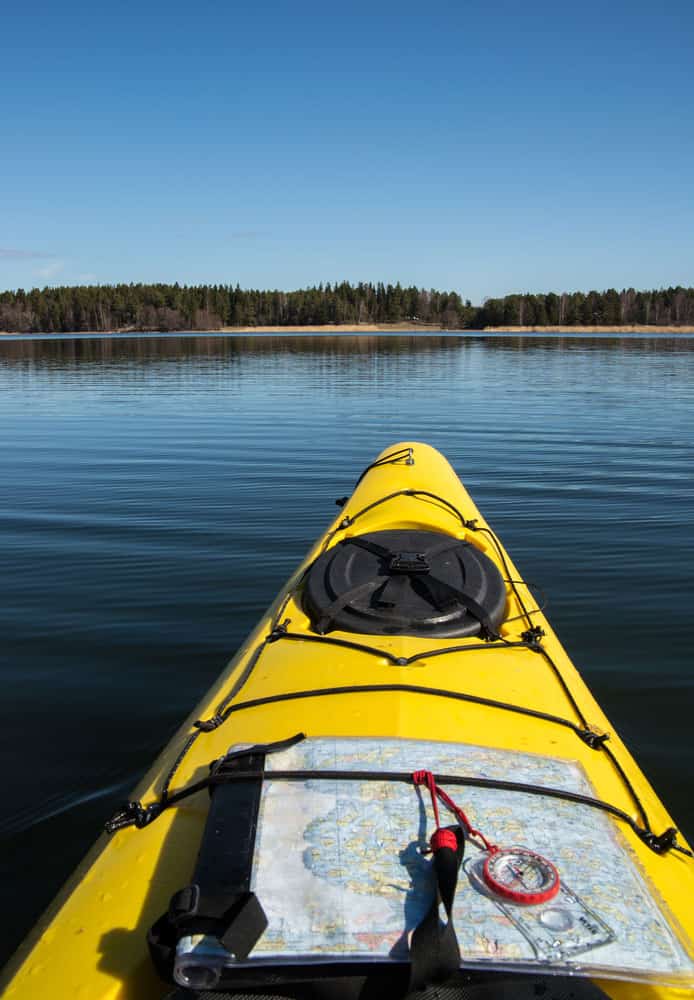 Waterproof GPS on a Kayak