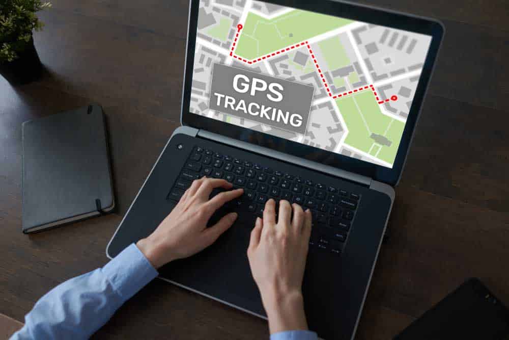 GPS tracking map