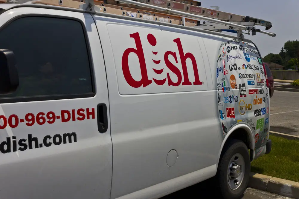 A Dish Network service vehicle