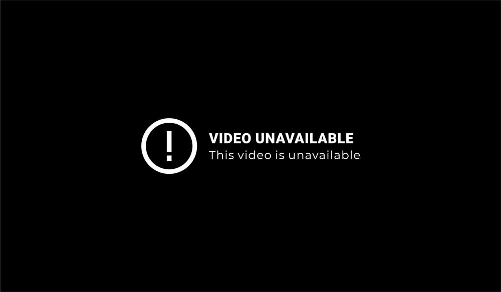 A video unavailable message on the screen