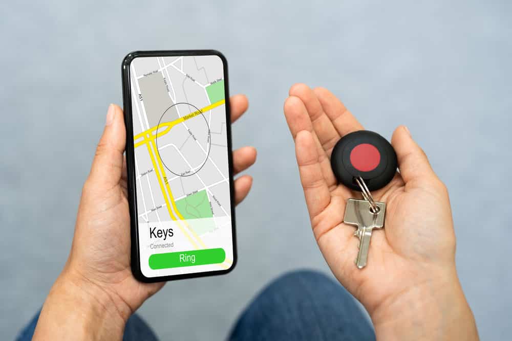 Find the keys using a Bluetooth connection