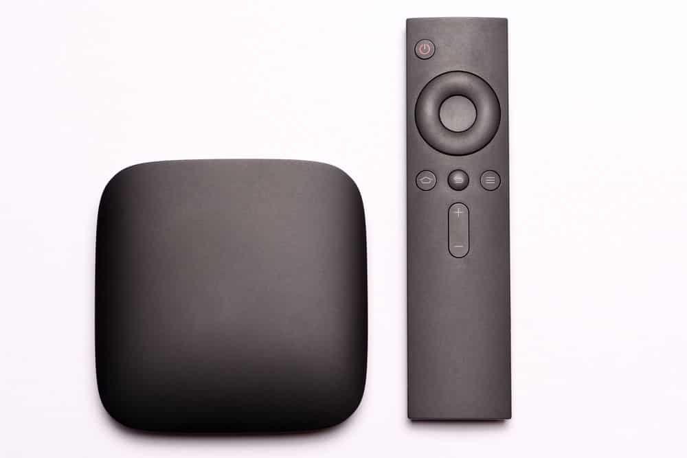 A multimedia TV box with a remote controller