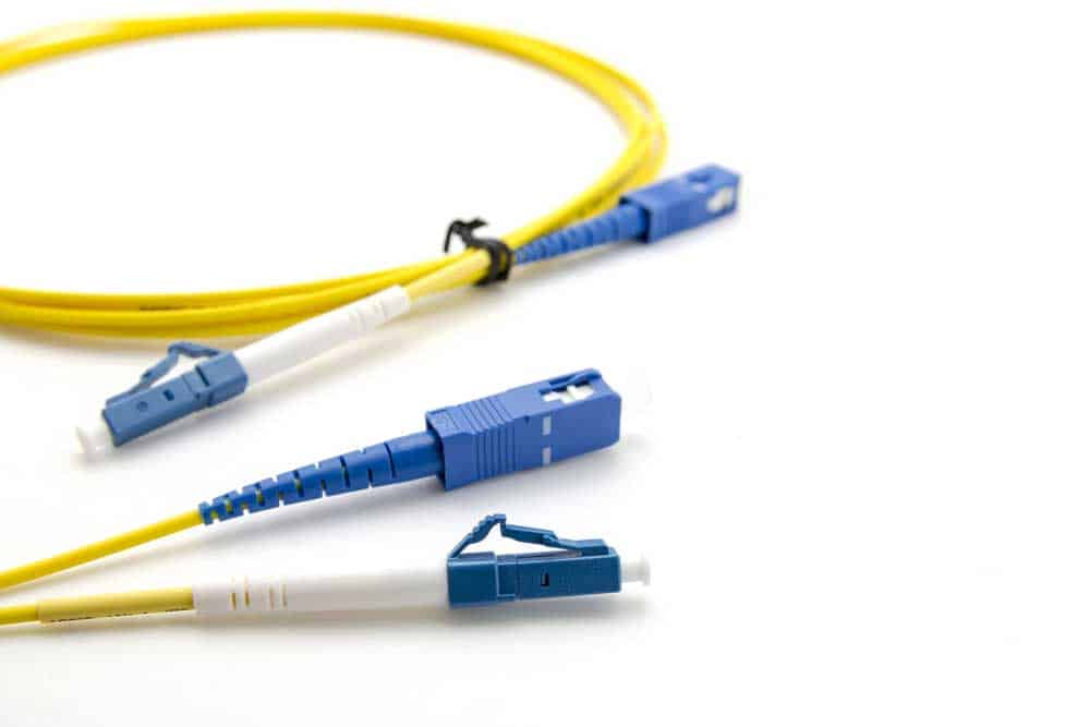 A single-mode fiber optic cable