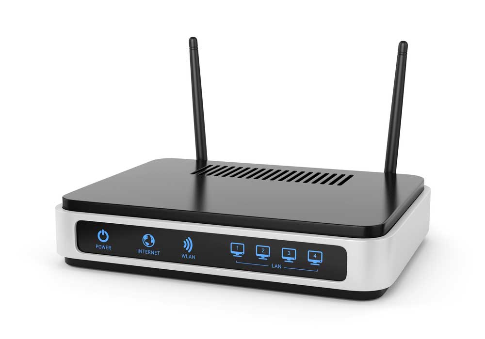 A WiFi router. 