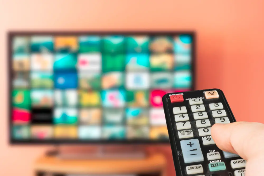 Choosing channels with TV remote