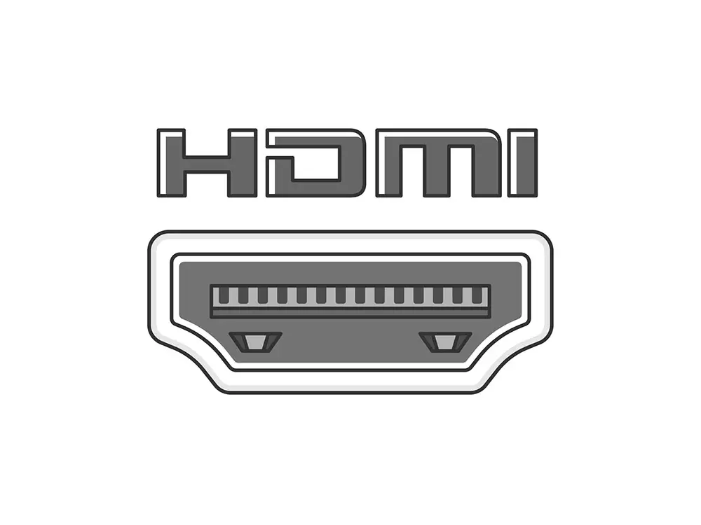 An HDMI terminal. 