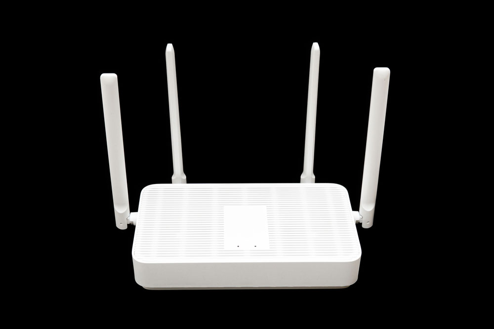 A modern Wi-Fi 6E router