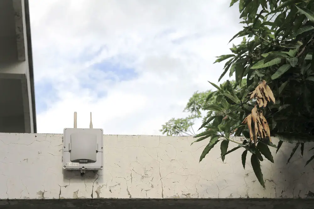 An outdoor Wi-Fi access point