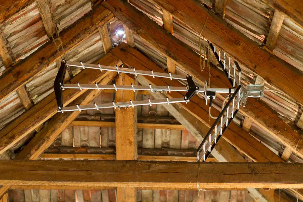 An antenna in the attic