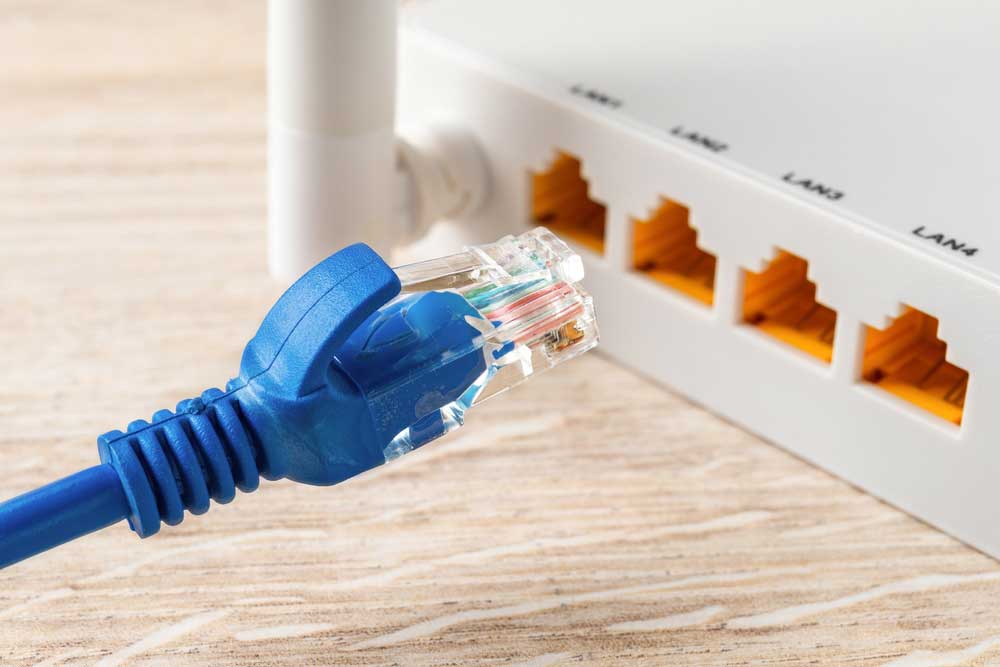 An ethernet cable