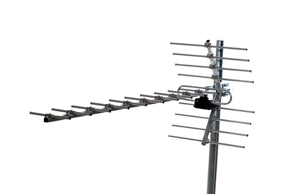 TV Antenna Installation: A television antenna is already on the roof